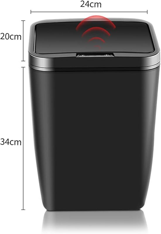 EUNEWR Automatikus Szemetes 12L Infravörös Mozgásérzékelős Fekete