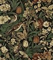 Erfoni 17.3" x118" Vintage Floral Peel and Stick Wallpaper Dark Floral and Bird Contact Paper DIY Self Adhesive Removable Wallpaper for Bedroom Cabinets Decor Retro Boho Flower Leaf Wall Paper