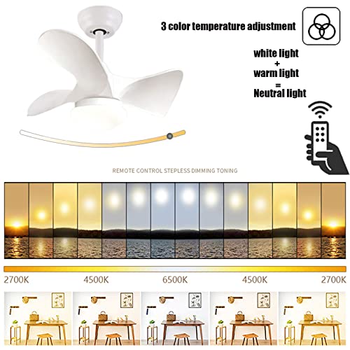 Ventilateur de plafond réversible avec lampe LED dimmable et télécommande - 7