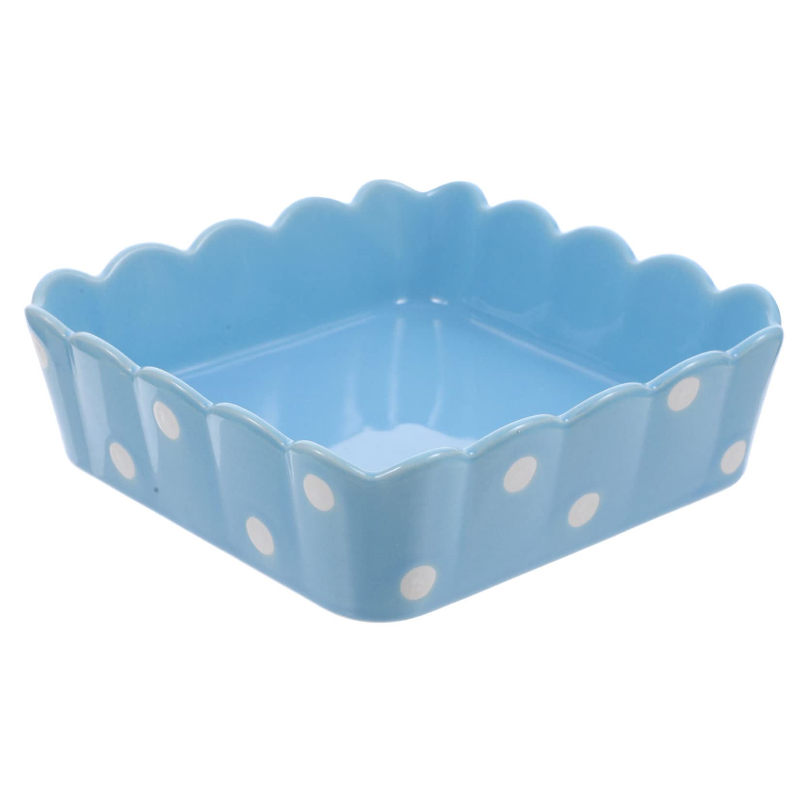 Mikikit Ceramic Feeding Bowl for Hamsters Guinea Pigs Rabbits Smooth Easy to Pet Food Dish Spills for Design