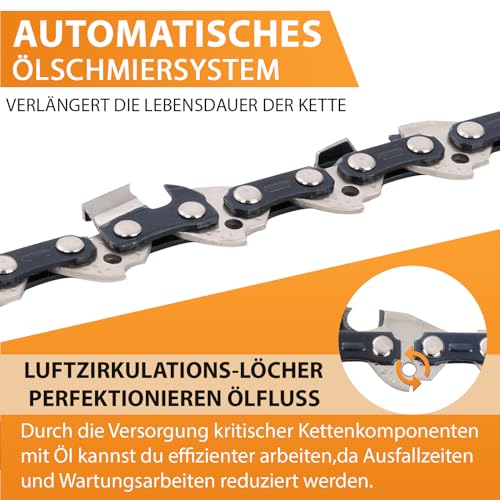 Chaîne de tronçonneuse 40 cm pour éviter les blocages de guide - 8