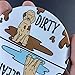 Tan Standard Poodle Dishwasher Magnet, Clean Dirty Dog Sign, Kitchen Accessories & Decor, 3.5