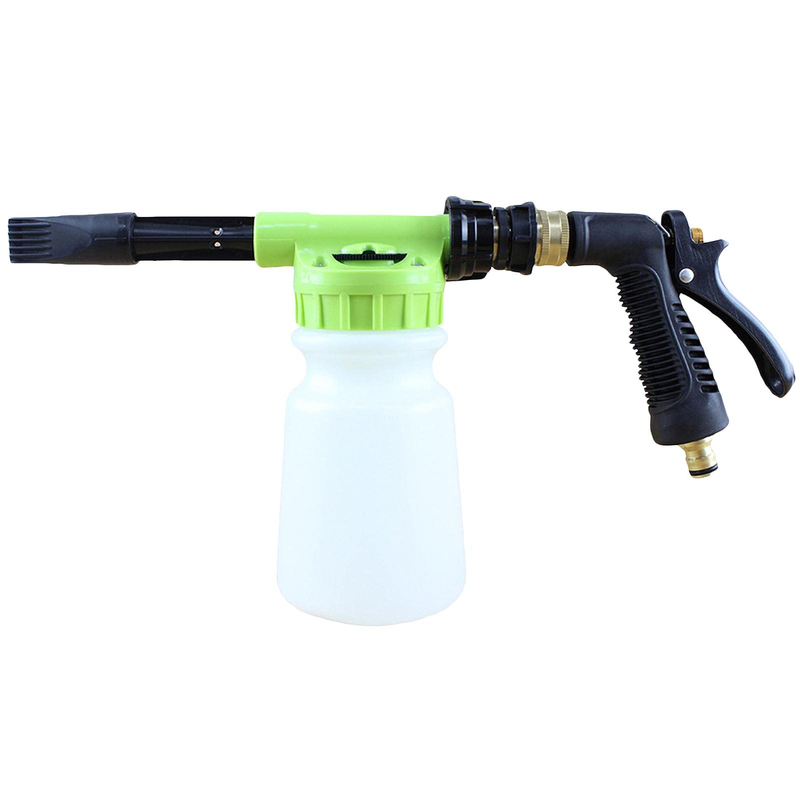 Canon À Mousse Lance en Mousse Basse Pression Colorée PA Pistolet À Mousse Automatique Réglable Amovible pour Gobelet Mousse 1L Robinet Domestique Grande Capacité 42x8x21cm Cute