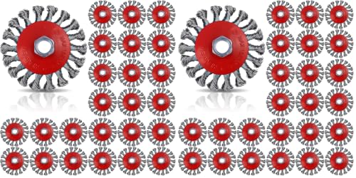 Image of Tandefio 24 Pcs Wire Wheels for Angle Grinder, with 5 /8 inch-11 Threaded Arbor (Pack of 2)