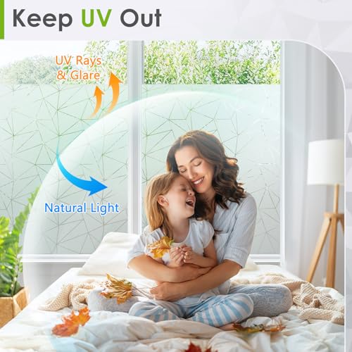 Película de privacidad para ventana rabbitgoo 17.5x78.7 pulg miniatura 3