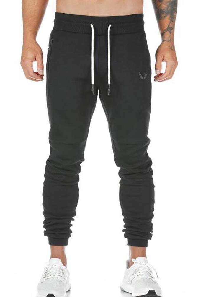 Spodnie męskie spodnie dresowe cargo chinosy fitness spodnie slim fit joggery moda uliczna spodnie sportowe młoda moda spodnie rekreacyjne, Czarny, XXL