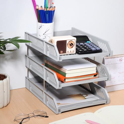 Plateau à documents ventilé et stable pour un rangement de bureau efficace - 4
