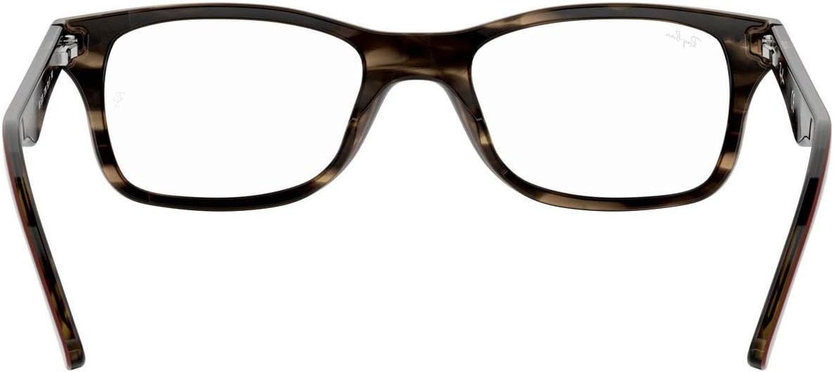 Ray-Ban RX5228 Square Prescription Eyeglass Frames Green Havana/Demo Lens 50 Millimeters