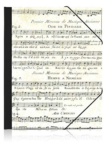 Eckspannmappe Alte Musik, A4 - Schwarz Cover