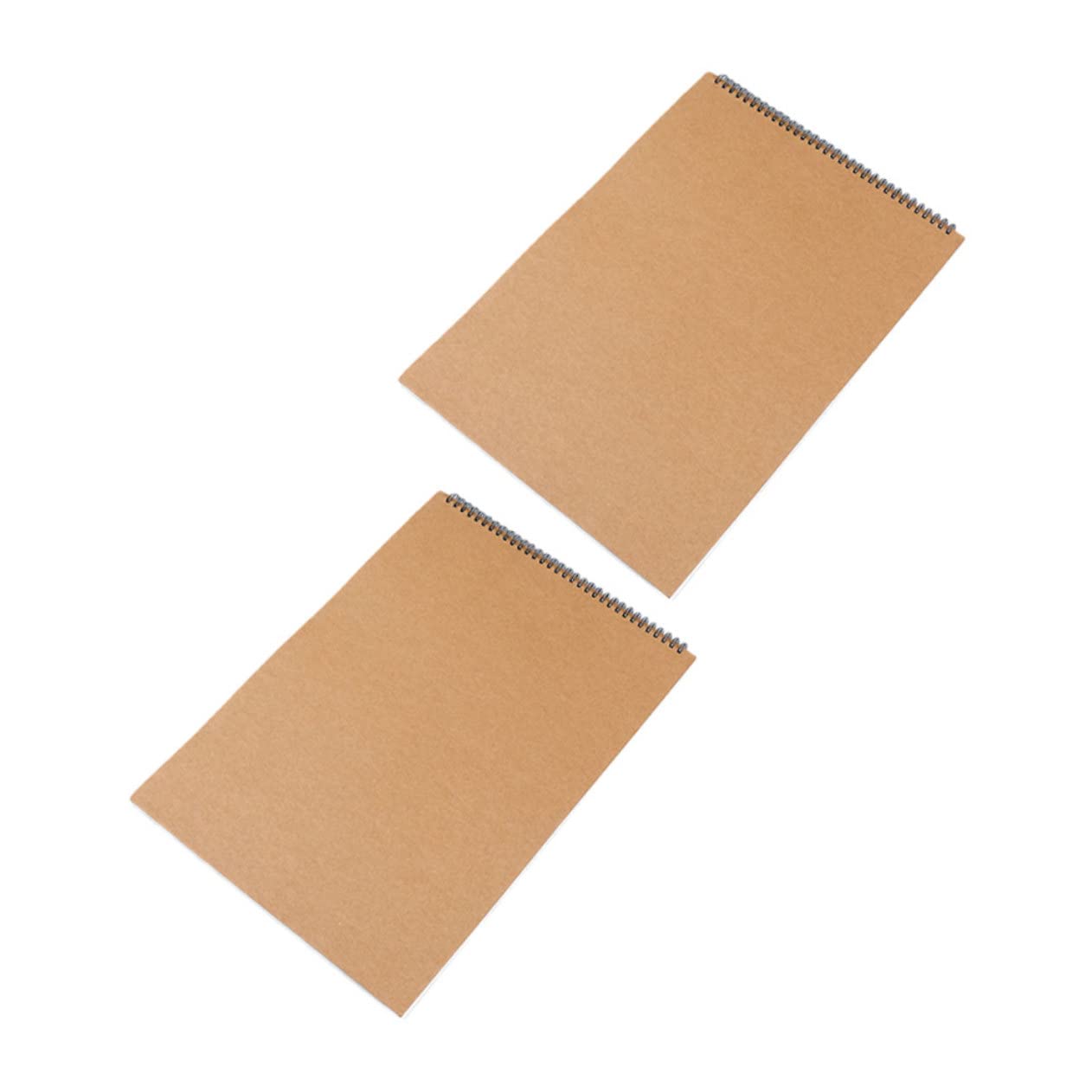 2pièces Carnet De Croquis Lot De Carnets à Dessin Vierges Avec Couverture Kraft De Rotation Pour Étudiants Et Artistes Parfait Pour Dessin Esquisses