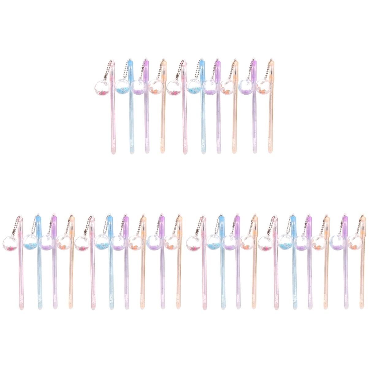 STOBOK 30pezzi Penne Sfera Con Pendenti Creativi Penne Uniche Per Scrittura Per Scuola e Ufficio Design Adorabile e Stile Assortito