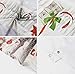 LB Merry Christmas Season Eve New Year Decorative Decor Gift Shower Curtain Polyester Fabric 72x72 inch White Night Snow Candy Cane Tree Stairs Bathroom Bath Liner Set