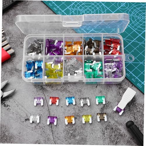 Kit de 120 fusibles automotrices para RV, accesorios para automóvil y embarcaciones, de plástico miniatura 3