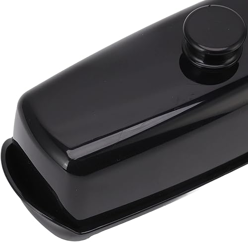 Miniatura 9 de Mantequillera de vidrio con tapa y cuchillo, plato de mantequilla francesa con asa, mantiene la mantequilla, mantequilla para encimera, fácil de