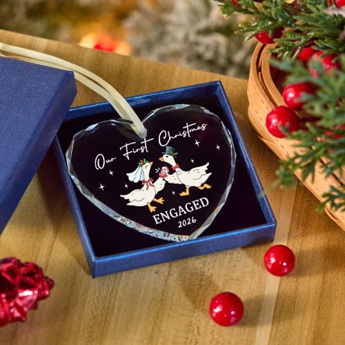 Image of Engagement Gifts for Couples,Engaged Ornament 2026,First Christmas Engaged