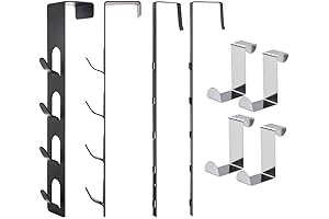 wxnzsl Over The Door Mirror Hooks Set, with Door Mirror Hanger, Heavy...