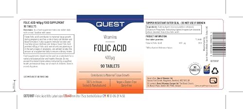 Quest Folic Acid 400Mg Tablets #TOP1