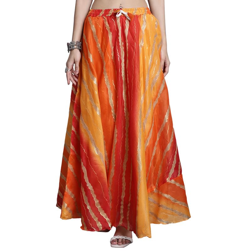 Women Cotton Striped Flared Skirt for Casual, Party or Ethnic Wear-image-48