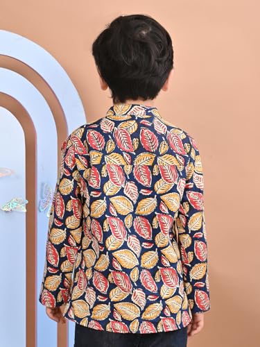 Image of superminis Boys Cotton Regular Fit Printed Kurta Shirt