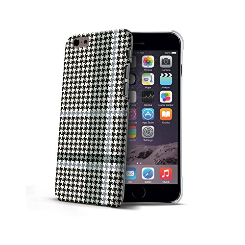 Celly Cover Pied de Poule per iPhone 6, Nero