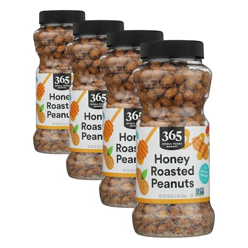 365 by Whole Foods Market, Honey Roasted Peanuts, 16 Ounce (Pack of 4) image 3