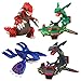 zzdgfc 4 Piezas Figura De Pokemon Sol Y Luna Kyogre Groudon Rayquaza Figura De Acción Modelo Juguetes Figura De Anime Muñecas Colección De Juguetes Regalos para Niños
