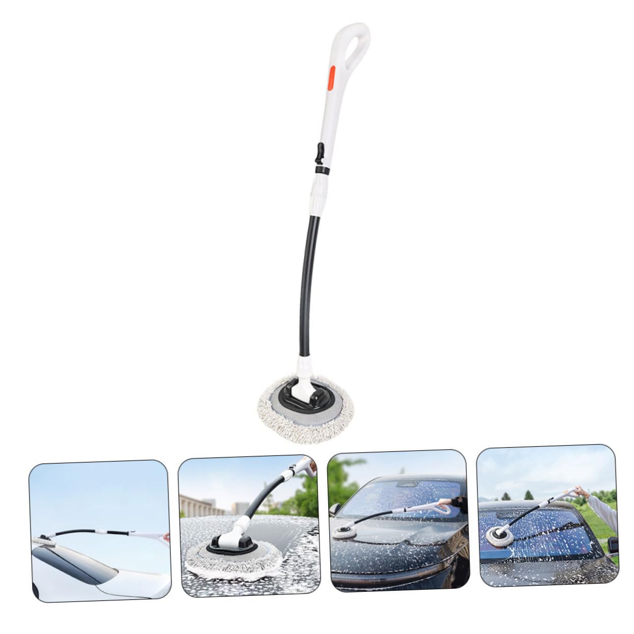 Alipis Kit De Lavado De Autos Cepillo Telescópico para Limpiar Coche Mango Resistente Cepillo para Lavar Coche para Limpieza y Mantenimiento De Vehículos Recreativos