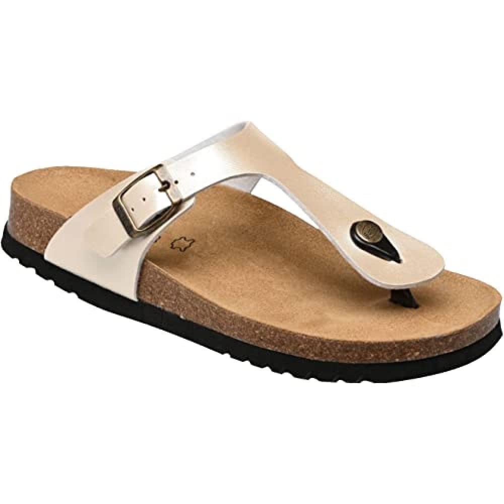 Scholl Women's Nicole Sandals, Light gold, 5 UK