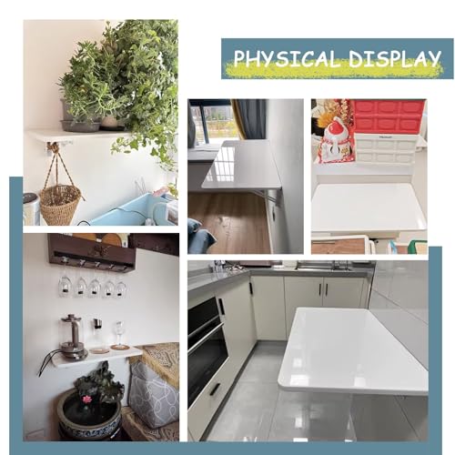 Drop-Leaf Dining Table, Wall Mounted Floating Folding Table, Wood Fold-Down Desk for Small Office Home Kitchen, Foldable Breakfast Bar Table 60x40cm 70x40cm 80x40cm (Size : L110xW50cm/L43xW20in) 6 Drop-Leaf Dining Table, Wall Mounted Floating Folding Table, Wood Fold-Down Desk for Small Office Home Kitchen, Foldable Breakfast Bar Table 60x40cm 70x40cm 80x40cm (Size : L110xW50cm/L43xW20in) - Image 6