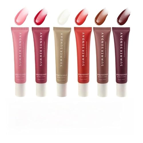 6PACK summer Sunday Lip Balm Daily, lip butter balm lip balm set mini lip balm lip gloss