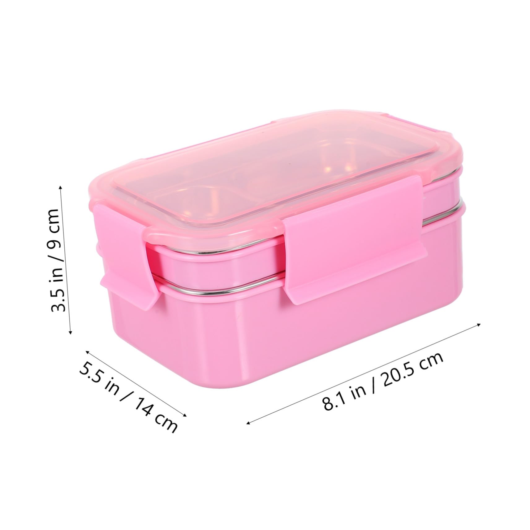 BESTYASH Contenitore Bento Box Isolato Portatile per Pranzo Scatola Divisa Creativa Chiusura Ermetica Contenitore Alimenti Pratico per Studenti e Ufficio