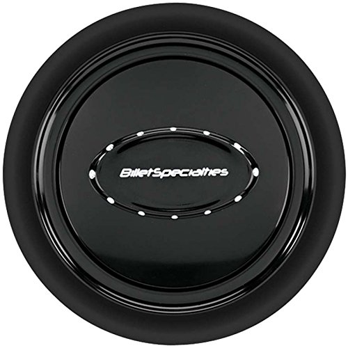 Billet Specialties 32729 Anodized Smooth Horn Button, Black
