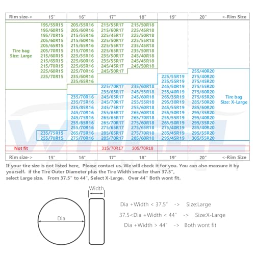 Image of WHEEL CONNECT Tire Storage Bags. Made of Polyethylene LDPE Plastic, Extra-Large 44 inchX48 inchH, White, Pack of 100pcs. X-Large.No Logo Printed.