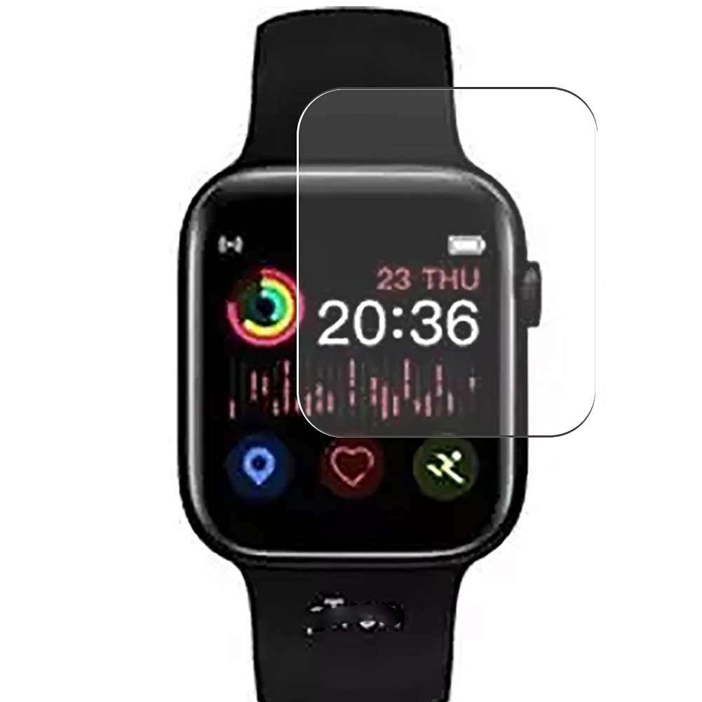 [3 Pack] Synvy Screen Protector Film, compatible with PTRON PULSEFIT P261 1.54" Smart Watch Smartwatch Guard Skin [ Not Tempered Glass Protectors ]