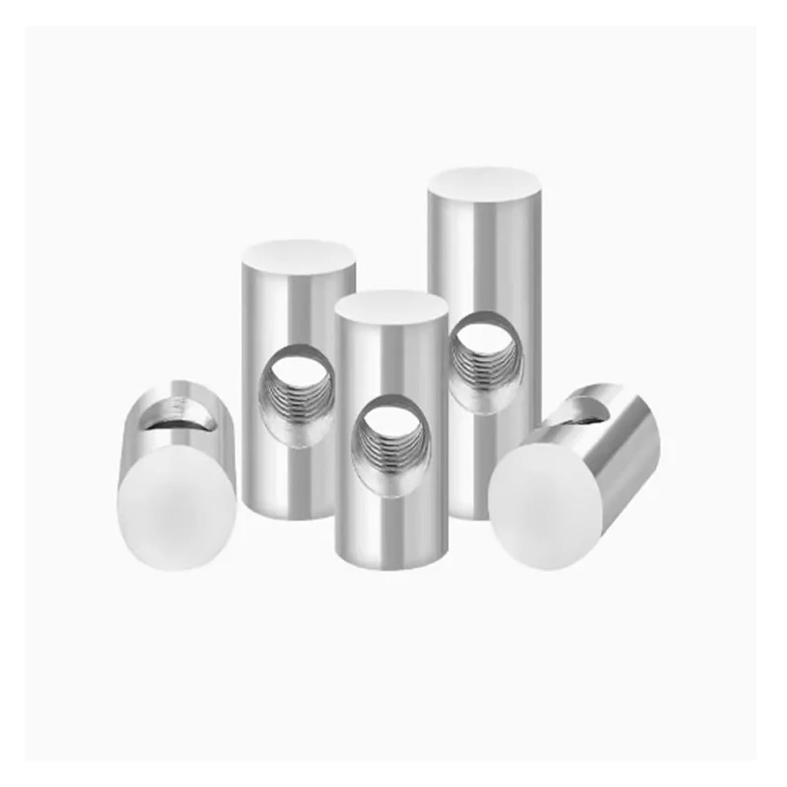 Tuerca de barril, 10 tornillos cilíndricos con pasador for madera, tuerca larga de bloqueo for muebles(M6x14 (OD10mm))
