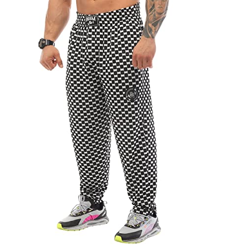 Men's Loose Fit Sweatpants with Pockets, Breathable Lifestyle Gym Muscle Pants, Plus Size Track Pants3
