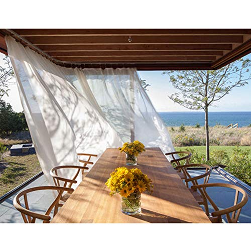 DLMSDG Cortinas Terraza Exterior, Cortinas Opacas Termicas Aislantes Exterior, Resistentes Al Viento...