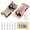 Cassetto Armadio Serrature Con Lucchetto 2 Pezzi Hasp Con Lucchetto E Chiave Serrature Con Lucchetto Hasp Chiusura Hasp Con Chiave Lucchetto Hasp Per Porte Da Garage, Casse Di Legno