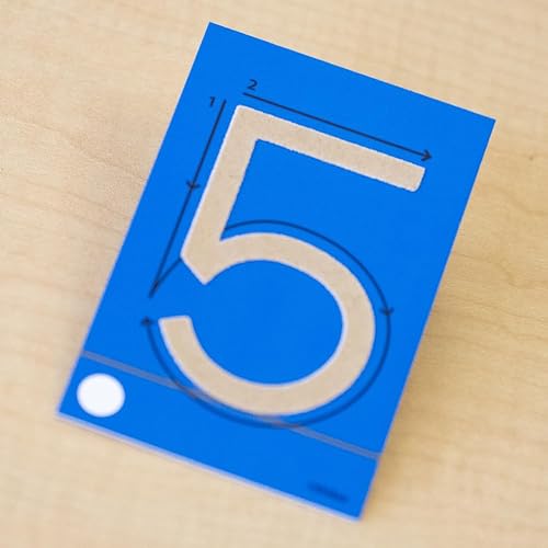 Miniatura 7 de Didax Educational Resources Números de papel de lija 0-20 Tarjetas