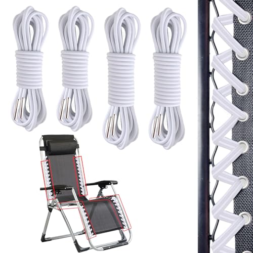 4 Pcs Corde Remplacement élastiques pour Chaise Longue Transat Pliante Inclinable Cordons de Remplacement de Chaise Zéro Gravité Corde de Rechange pour...