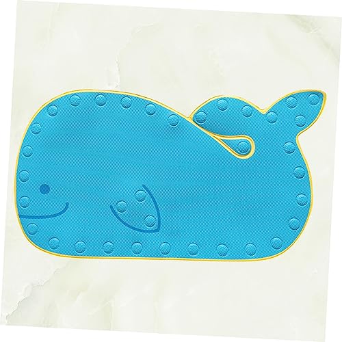Alfombrilla azul antideslizante para niños de PVC resistente 3