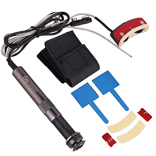 Soundhole Guitar Pickup Zinc Alloy A-201 Microphone Sound Hole Adjustable Preamp Equalizer for Acoustic Folk Guitar