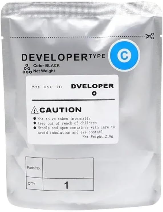DV313 DV-313 C258 Developer Iron Powder Compatible with C308 C368 C458 C558 C658 Developing Powder Contrast Medium(DV313-Cyan)