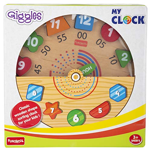 Giggles - My Clock, Shape Sorting Clock Puzzle, Teaches Time, Shapes and Numbers Preschool Toys (3 Years & Above, Multicolour) - Image 2 thumbnail
