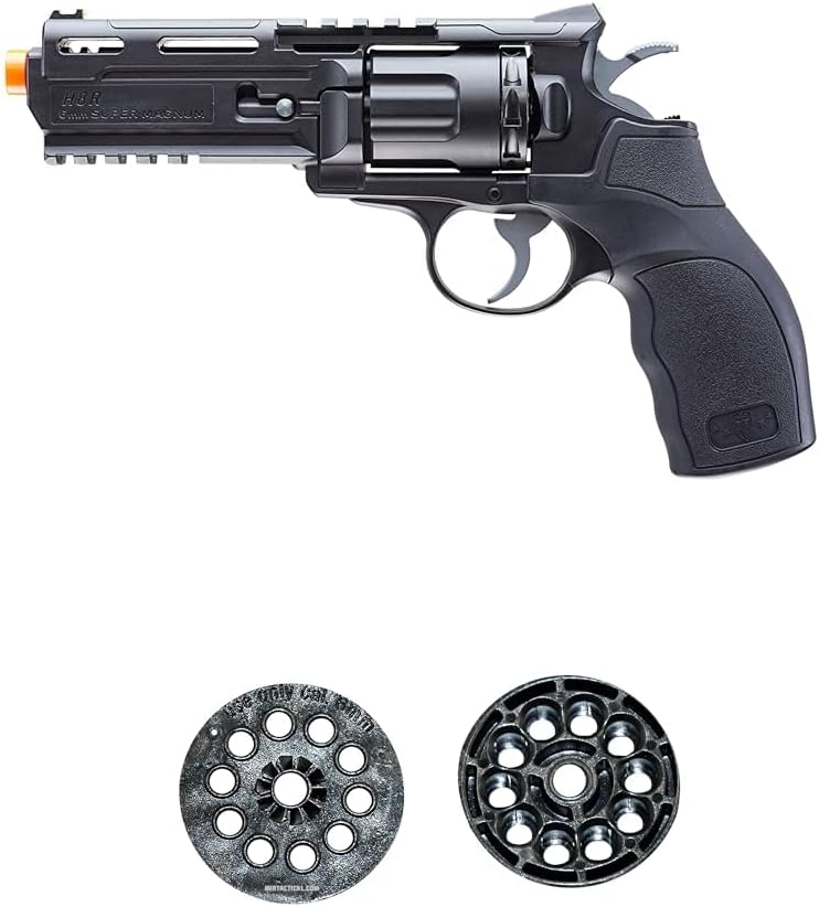 Bundle of Elite Force H8R Gen2 Revolver 6mm BB Pistol Airsoft Gun + Umarex Elite Force H8R Gen2 Revolver 6mm BB Pistol Airsoft Gun, Spare 10-Shot Magazine (Mag Only)