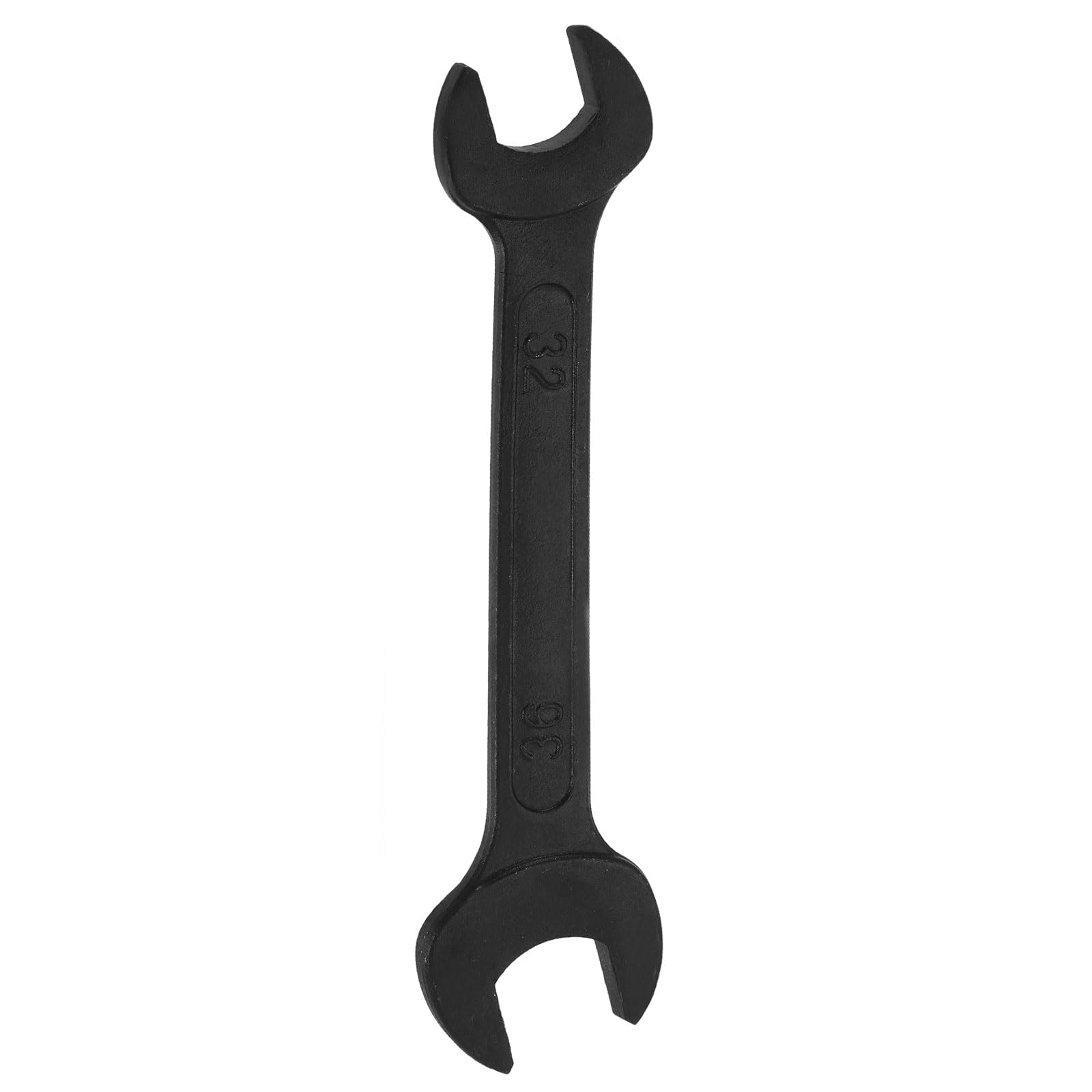 sourcing map Metric Double Open End Wrench 32mm x 36mm Standard Size Carbon Steel Spanner Wrench for Auto Household Maintenance Routine Repairs, Black