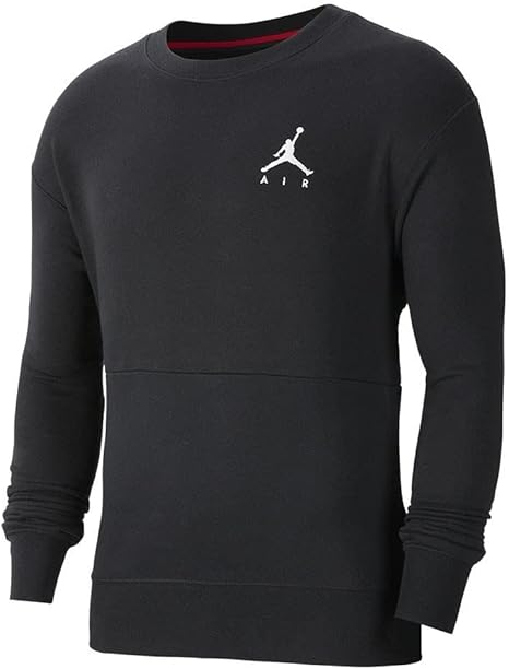 nike jordan jumpman crew neck sweat in grey