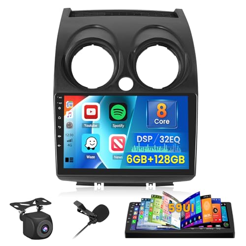 Inefala [8Core 6+128G] Android 15 �J�[�X�e���I ���Y���[�O�X�|�[�cQashqai 2008-2013�p ���C�����X�J�[�v���CAndroid Auto�A9�C���`HD�^�b�`�X�N���[���AGPS/WiFi Bluetooth FM