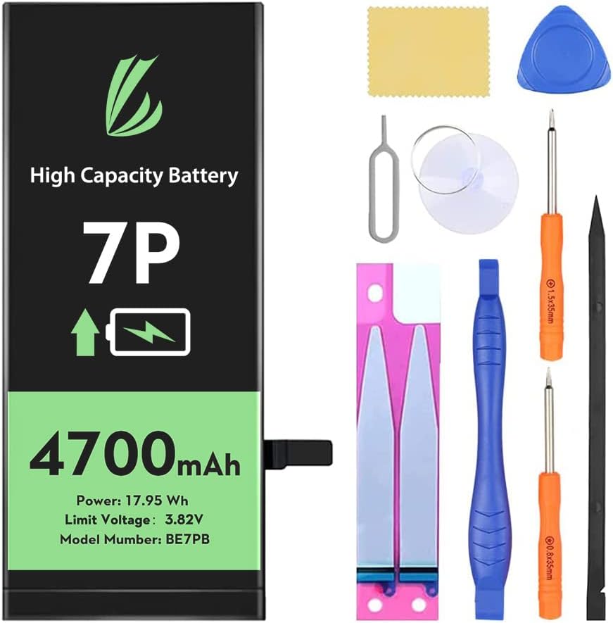 LL TRADER Battery for iPhone 7 Plus, 4700 mAh High Capacity for iPhone 7 Plus Model A1784, A1785, A1661 0 Cycle 2022 New Version with Tool Kits