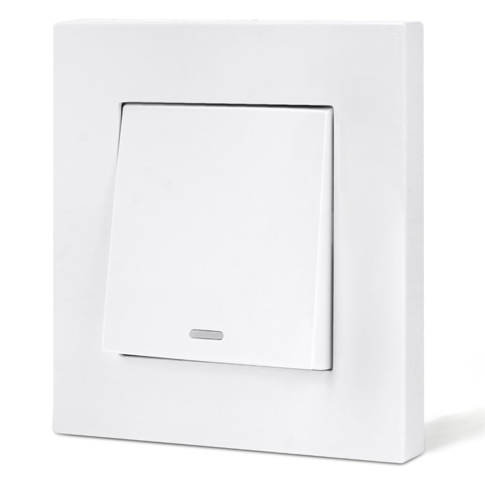 AXFEE Electrical Single Wall Light Switch, Light Switch 1 Gang 1 Way-White